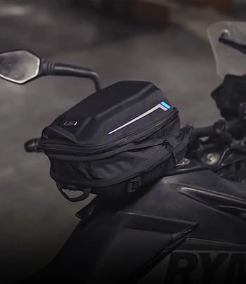 Rynox Pod Maglock Tank Bag 8L semi rigid form factor